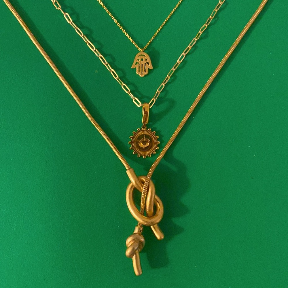 Lot of 3 Madewell + J. Crew Necklaces